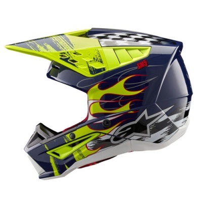 Capacete Alpinestars S-M5 Rash Amarelo