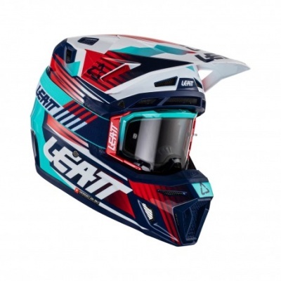 Capacete Leatt 8.5 2023 Royal Com Oculos