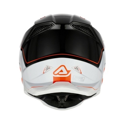 Capacete Acerbis T711  Preto Laranja