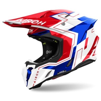 Capacete AIROH Twist 3 Dizzy Azul Vermelho