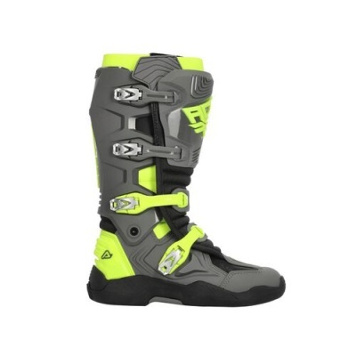 Botas Acerbis Whoops Cinza Amarelo