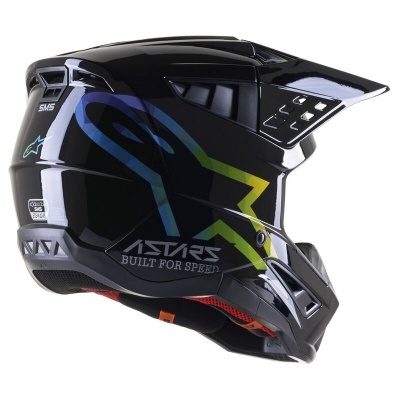 Capacete Alpinestars S-M5 Compass Preto/Prata
