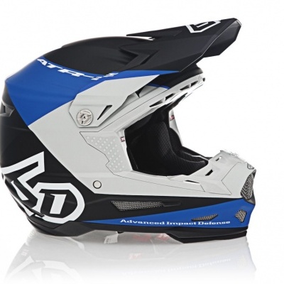 CAPACETE 6D ATR-2 Quadrante Azul Cinza