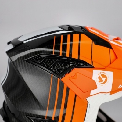 Capacete Acerbis Airstrike-C Carbono Laranja