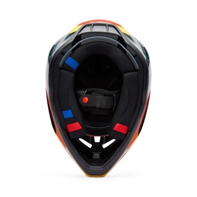 Capacete Fox V3 RS Grid laranja