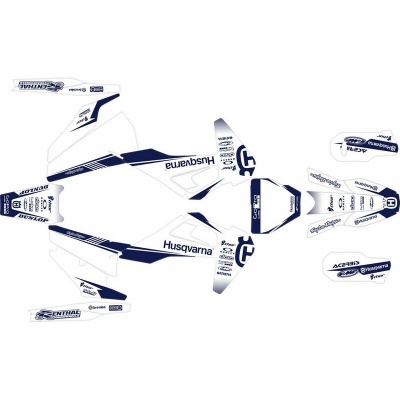 Kit Autocolantes Completo Mythical Husqvarna FE/TE 19- azul