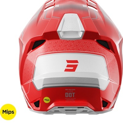 Capacete Shot Lite Ultra  vermelho Pérola