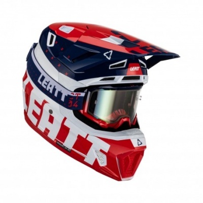 Capacete Leatt 7.5 2023 Royal Com Oculos