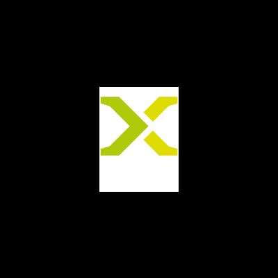 Logótipo X GRIP em cores amarelo, verde e branco sobre fundo preto