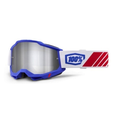 Oculos 100% Accuri 2 M2 Epelhado Azul Branco