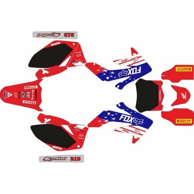 Kit Autocolantes Honda CRF 250 R 06-09 Fox USA