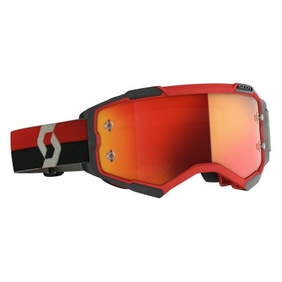 Oculos Scott Fury Cromado Vermelho/Preto