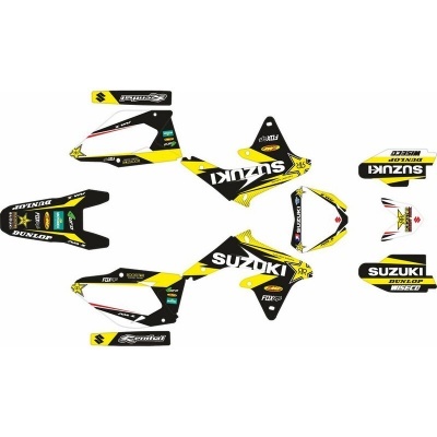 Kit Autocolantes Completo Suzuki RMZ 450 08-17 Amarelo/Preto