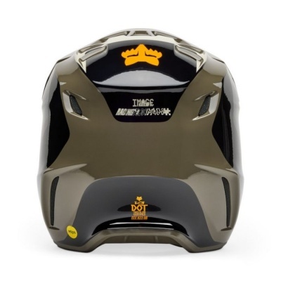 Capacete Fox V3 Fade castanho