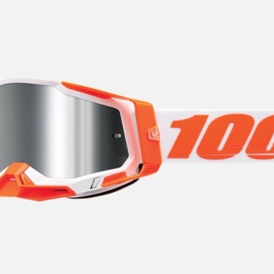 Oculos 100% RACECRAFT 2 laranja espelhado