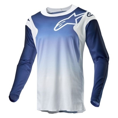 Camisola Alpinestars Racer Hoen Branco Azul