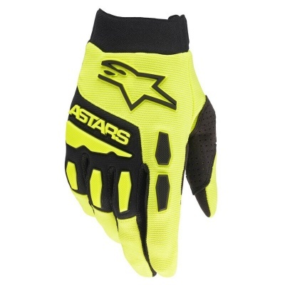Luva desportiva Alpinestars amarelo fluorescente e preto