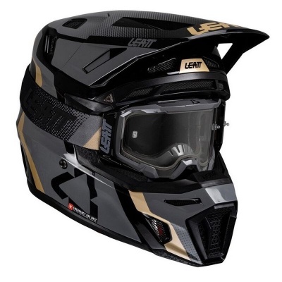 Capacete Leatt 8.5 Preto Com Oculos