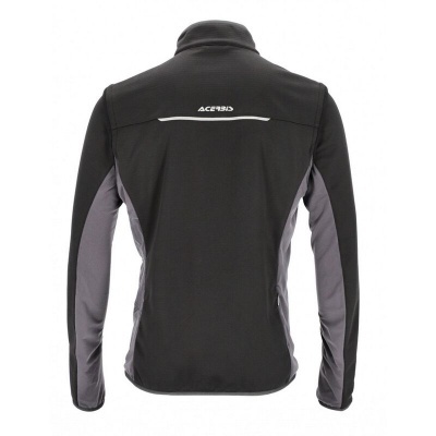 Camisola preta e cinzenta de manga comprida com logo ACERBIS nas costas