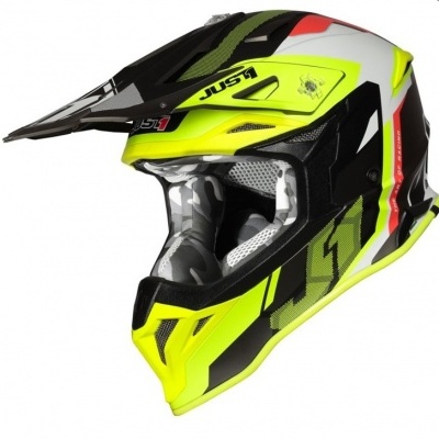Capacete JUST1 J39 Reactor amarelo fluo