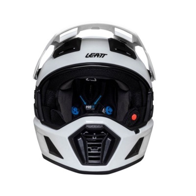 Capacete Leatt Adventure 8.5 Branco com oculos