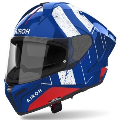 Capacete AIROH MATRYX  SCOPE Azul/Vermelho