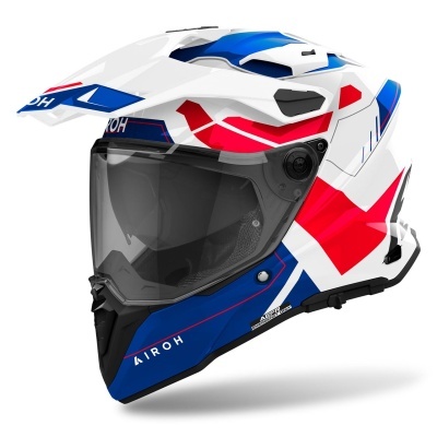 Capacete AIROH COMMANDER 2 REVEAL Azul/Vermelho