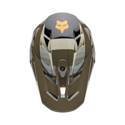 Capacete Fox V3 Fade castanho
