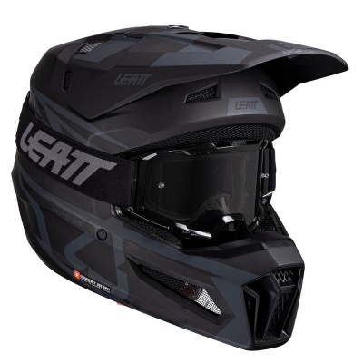 Capacete Leatt 3.5 Preto Com Oculos