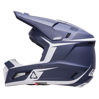 Capacete Leatt 3.5 com oculos azul