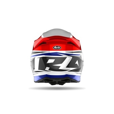 Capacete de moto colorido com logotipo Airoh