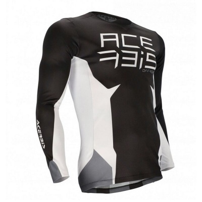 Camisola Acerbis MX J-Track Three Preto - Branco