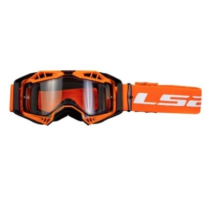OCULOS LS2 AURA LARANJA VISOR TRANSPARENTE