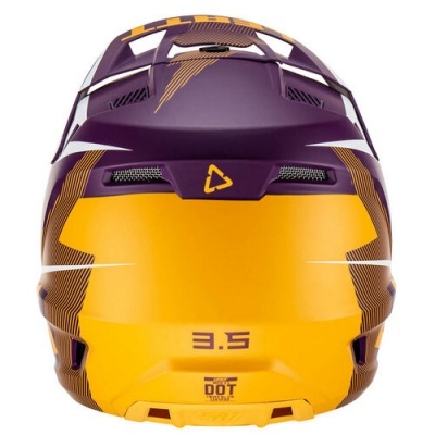 Capacete Leatt 3.5 kit com óculos purpura