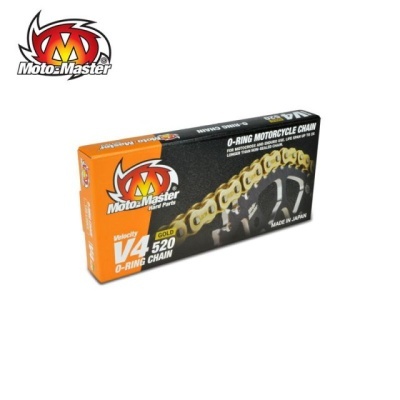 CORRENTE MOTO MASTER 520 O-RING 120 ELOS DOURADA V4