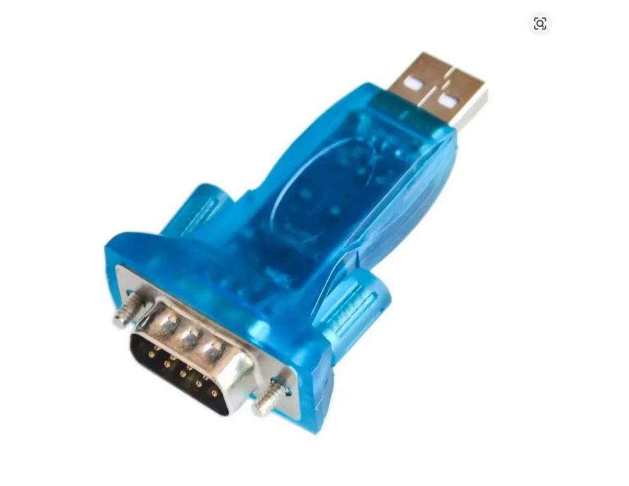 Conversor USB para RS232 COM Porta Serial PDA 9 pinos DB9 Adaptador USB para porta série DB9 azul transparente com pinos metálicos