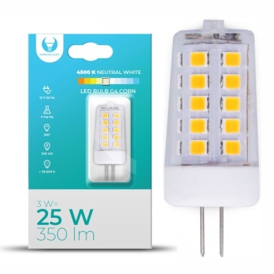 Lâmpada G4 3W 12V Corn 4500K 350lm