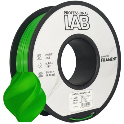 Rolo de filamento verde para impressora 3D PROFESSIONAL LAB.