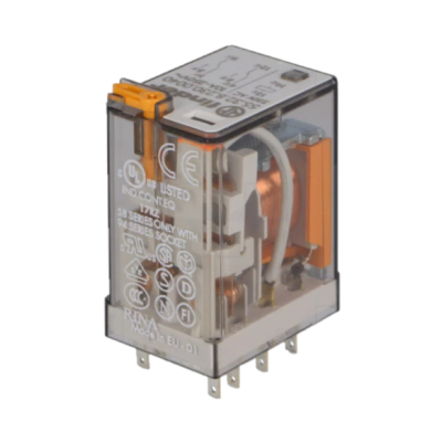 Relé industrial 230VAC 10A DPDT (8 pinos) Finder 55.32.8.230.0040