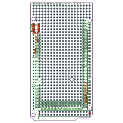 Placa prototipo PCB para Arduino Mega 2560 R3 Placa prototipo PCB para Arduino Mega 2560 R3
