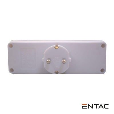 Ficha Elétrica Adaptadora 3x Schuko ENTAC