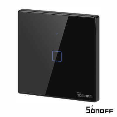 Interruptor Parede Tátil Wifi+Rf 1 Gang Sonoff