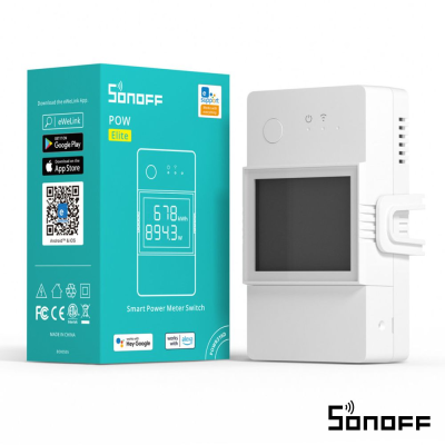 Interruptor Inteligente Wifi C/ Medição Energia 20A Sonoff