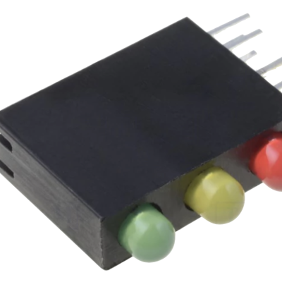 LEDS  Tricolor de 3 mm com suporte LEDS  Tricolor de 3 mm com suporte