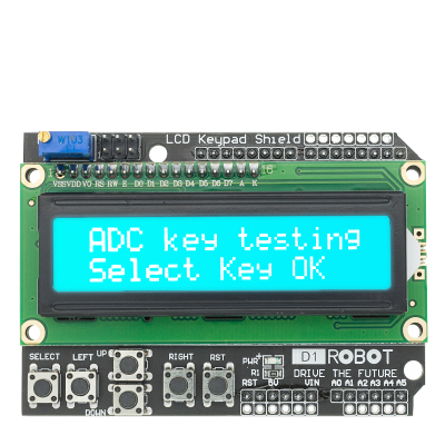 Módulo shield ecra lcd 1602 Azul para Arduino