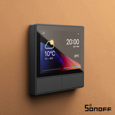 Ecrã Inteligente Hmi Wifi Tátil C/ Interruptor Sonoff Nspanel