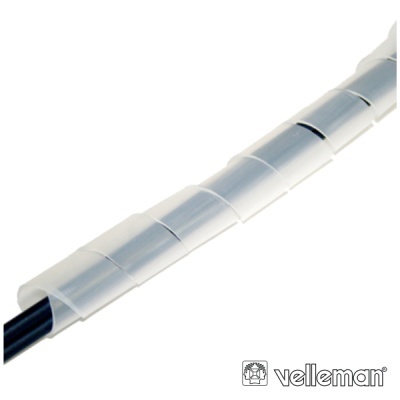 Protector De Cabo Espiral Transparente Ø6mm 10m VELLEMAN