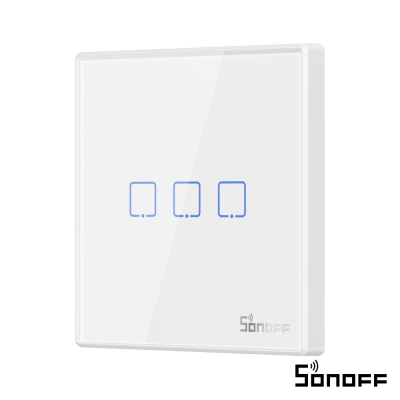 Interruptor Parede Tátil Rf 3 Gang Sonoff