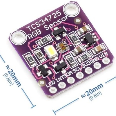 Placa módulo TCS34725 sensor de cor RGB