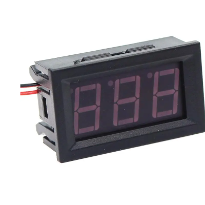 Voltimetro Digital LED Vermelho 0V-100Vdc  ecra 0,56''